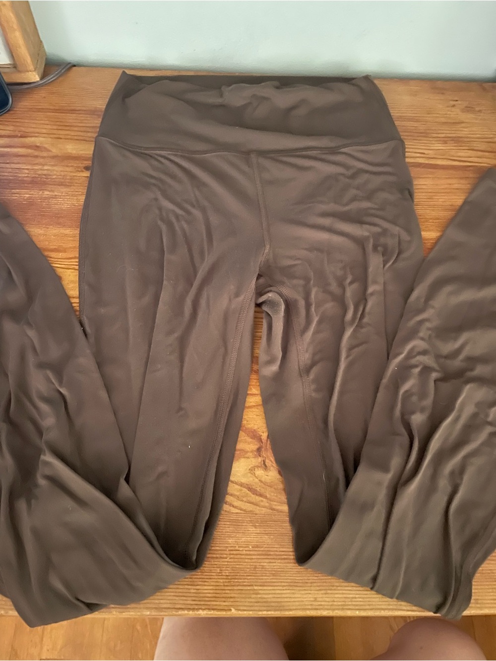 High-Waist Brown Yoga Leggings
